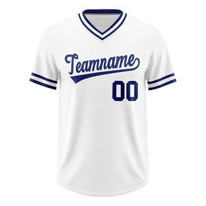 Camiseta de béisbol negra personalizada con cuello en V, manga corta, poliéster que absorbe la humedad, nombre del equipo impreso, ropa para adultos para hombre - Product Image 3