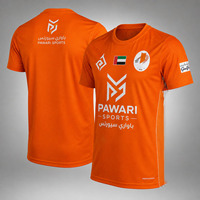 Ensemble de maillots de football personnalisés imprimés en orange avec nom d'équipe, uniforme de football professionnel, vêtements de sport à séchage rapide, OEM ODM, maillot athlétique