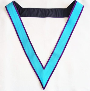 Collier de Maître de Cérémonie installé - Rite de Memphis-Misraim, ruban moiré de 5 cm de large - Product Image 5