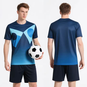 Ropa Deportiva de Fútbol de Malla de Alta Calidad, Camisetas de Fútbol Personalizadas de Cuerpo Corto, Nuevo Diseño para Entrenamiento, Venta al Por Mayor de Fábrica - Product Image 4