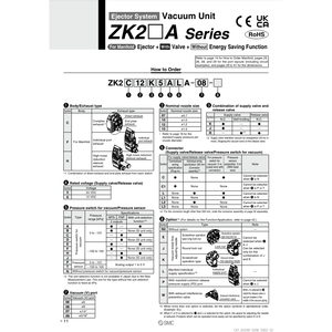 ZK2A07R5NL2A-06นิวเมติกส์ SMC ระบบปล่อยชิ้นส่วนนิวเมติกส์สุญญากาศ - Product Image 2
