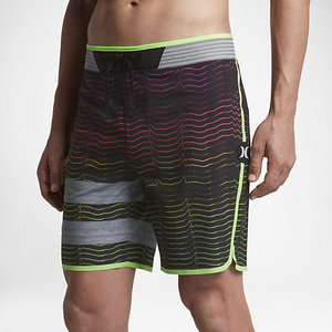 Trendy <b>Men's</b> Gradient Stripe Board Shorts Quick Dry Beach Surf Swim <b>Trunks</b> <b>Men</b>’s Formal Polyester Shorts - Product Image 1
