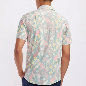 เสื้อเชิ้ตฮาวายชาย คอจีน ลายพิมพ์ สวมใส่สบาย ระบายอากาศได้ดี ผ้าลินินสั่งทำพิเศษสำหรับฤดูร้อน ODM ลดราคา - Product Image 2