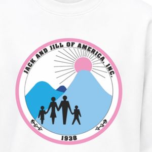 เสื้อสเวตเชิ้ตคอกลมสีขาว แต่งโลโก้ลายตราสัญลักษณ์  ผ้าฟลีซสวมใส่สบาย เหมาะสำหรับผู้ชายและผู้หญิง แฟชั่นสตรีทแวร์ ชุดกีฬา หรือใส่ในชีวิตประจำวัน - Product Image 5