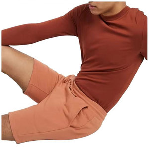 Shorts de sport décontractés pour hommes en coton 100% de haute qualité, amples, pour la course à pied et l'athlétisme, couleur noire - Product Image 5