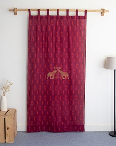 Cortinas Indias 100% Algodón para el Hogar y Hoteles, Diseño Bohemio Estampado a Mano, Transpirables, Premium, Juego de Cortinas Personalizables - Product Image 4