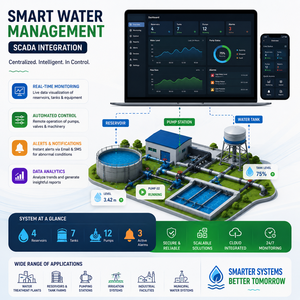 Système intelligent de surveillance du niveau de liquide industriel |   Solution SCADA & IIoT - Product Image 1
