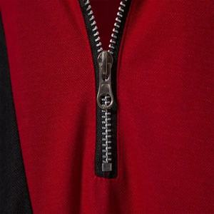 Camiseta de Golf Unisex Personalizada Más Vendida, Antiarrugas, de Algodón Tejido, Transpirable y de Secado Rápido, con Estampado a Rayas y Cierre de Cremallera - Product Image 5