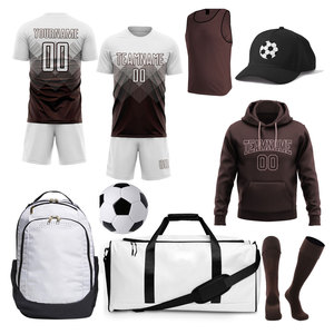 High Quality Soccer Uniform Set Sublimation Jersey Shirt White <b>Shorts</b> <b>Polyester</b> Sportswear Kit - Product Image 3