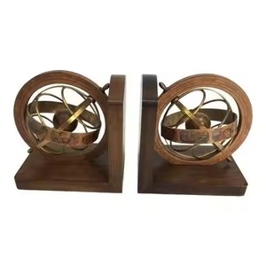 premium Palm Tree Bookends Modern Tropical Design High Quality Brushed Metal <b>Book</b> Stopper <b>Shelf</b> <b>Decor</b> Classic Style - Product Image 3
