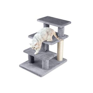 Alberi per Gatti a 3 Livelli per Interni con Tiragraffi e Scale Comode per il Divertimento Felino - Product Image 1
