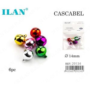 ILAN Cascabel 14mm Campanelle Elettroplaccate per Abbigliamento, Confezione da 6 Pezzi - Product Image 1