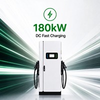 Station de recharge pour voitures électriques haute puissance 180 kW, chargeur triphasé DC 400 V pour projets de recharge publique