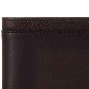 Portefeuille en cuir véritable noir de luxe fait main pour homme, portefeuille fin - Product Image 2