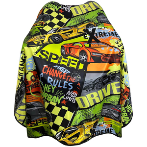 ผ้าคลุมตัดผมพรีเมียมลายพิมพ์ ผ้าคลุมช่างตัดผมกันน้ำ ปรับระดับได้ที่คอ - Product Image 1