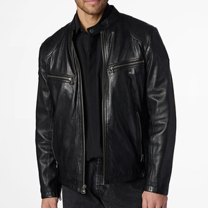 Best Price Clush Custom <b>Men's</b> Leather Streetwear <b>Jacket</b> Front Logo <b>Long</b> Sleeve Quick Dry Breathable OEM Service - Product Image 6