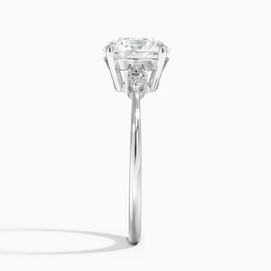 Anillo de Diamantes de Tres Piedras de Plata de Ley 925 de Lujo Personalizado, Elegante Anillo de Compromiso y Boda, Joyería Fina de Moda, Regalo - Product Image 2