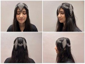 Anodized Chainmail Headpiece: Silver Medieval Crown, Cosplay Accessory, Rennaissance Festival Crown - Product Image 5