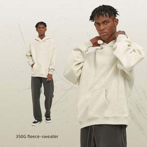 Sweat à capuche unisexe personnalisé, style oversize, automne-hiver, nouveau sweat à capuche pour homme, sweat-shirts de haute qualité, sweats à capuche unis - Product Image 2