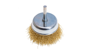 50mm/60mm/75mm Industrial Brass Coated <b>Wire</b> Spindle Cup <b>Brush</b> for Metal Cleaning Polishing Deburring Abrasive <b>Brush</b> - Product Image 4
