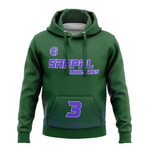 เสื้อฮู้ดดี้ผู้ชายแบบสปอร์ต ผ้าโพลีเอสเตอร์/คอตตอนฟลีซ ปักลาย 3 มิติ ระบายอากาศได้ดี ทรงปกติ - Product Image 1