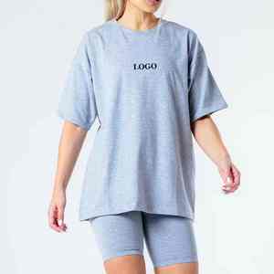 New Arrivals Custom Logo Quick Dry Solid <b>Colour</b> High Quality & Breathable Short Sleeves Women Summer <b>Set</b> - Product Image 2