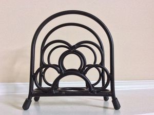 Support de Présentation de Serviettes en Fil de Fer Noir Personnalisé, Porte-Mouchoirs Décoratif pour Vaisselle Domestique, Support Métallique Multifonctionnel avec Logo Personnalisé - Product Image 3