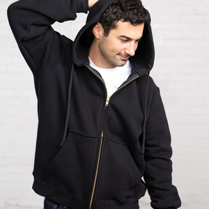 Sudadera con Capucha y Cremallera de Moda Urbana, Corte Regular, Estilo Vintage, Esencial para el Día a Día, de Forro Polar, Poliéster/Algodón, para Hombre - Product Image 5