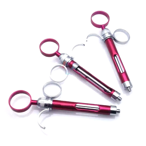 Jeringas Dentales Aspirantes Plateadas, Manuales, con Mango de 2.5 Anillos, Instrumentos Quirúrgicos de Acero Inoxidable, Profesionales, Ergonómicas, Reutilizables - Product Image 1