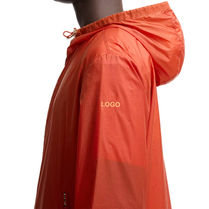 Chaqueta Cortavientos con Capucha Personalizada para Hombre, de Lujo, Ligera, de Nailon Ripstop, para Exteriores, Diseño Urbano, Impermeable, Informal - Product Image 5