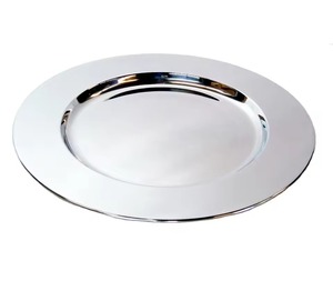 Assiette de présentation élégante pour restaurants haut de gamme, assiette de banquet en métal de haute qualité avec un matériau durable. - Product Image 5