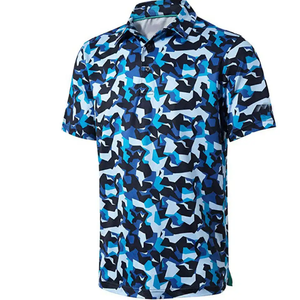 Polo d'été haut de gamme pour homme, nouveau modèle, en coton doux tricoté par sublimation, avec col rabattable et boutons, idéal pour le golf - Product Image 1