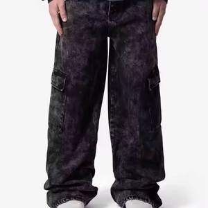 Pantalones Cargo Rectos de Algodón/Spandex de Peso Medio para Hombre con Tela Transpirable, Bolsillos Utilitarios de Secado Rápido, Estilo Casual de Verano - Product Image 5