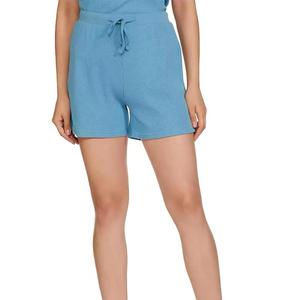 High Quality Hot Selling Summer Women's Solid Canvas Vintage <b>Patches</b> 100% Cotton Two Piece Shorts Suit Set with Pattern Shorts - Product Image 5