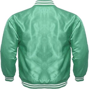 High Quality Silk Satin Varsity Jackets for <b>Men</b> New Arrival Customized Red Button Outdoor Fashion Hot Selling <b>Men's</b> Clothing - Product Image 4