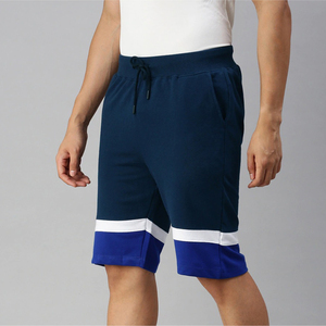 Pantalones Cortos de Playa para Hombre, de Color Sólido, con Raya Lateral, Cintura Elástica, Largo Medio, Casuales, de Algodón Tejido, Tipo Bermuda - Product Image 2