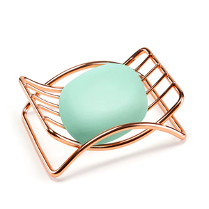 Modern Stainless Steel Metal Soap Dish For <b>Bathroom</b> Sink Counter With <b>Drain</b> Holes To Keep Soap Dry And Clean Daily Use - Product Image 1