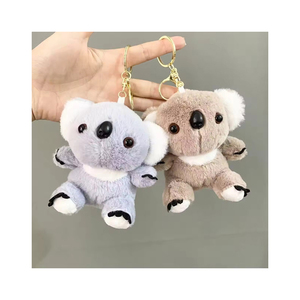 <b>Cute</b> Plush Keychains Cartoon Animal Soft Toys With Bowties 3D Shape Pendant Decor - Product Image 2