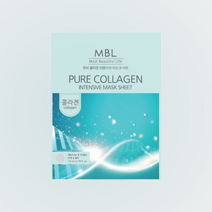 Mascarilla de Colágeno Embiel Pure Collagen Intensive Mask Sheet, 10 Unidades de 23ml, Productos para el Cuidado Facial de la Piel con Extracto de Pepino - Product Image 1