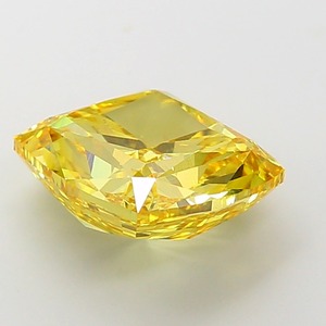 Diamant de laboratoire CVD de haute qualité 10.11 CT, taille coussin, jaune vif fantaisie, VS1, EX Cut, en vrac, stock fournisseur - Product Image 2