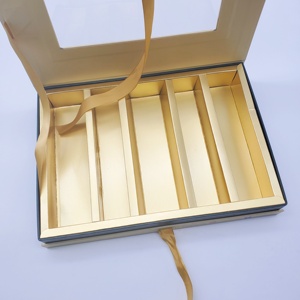 Caja de Regalo Pequeña de Lujo Ecológica Rígida con Forma de Libro para Dátiles de Dubái y Chocolate de <span class=keywords><strong>Pascua</strong></span>, con Cierre Magnético y Ventana Transparente - Product Image 3