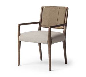 Modern <b>Upholstered</b> Dining <b>Chair</b> with Wood Frame Fabric Seat Midcentury Design Home Furniture - Product Image 1