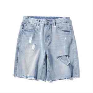 Pantalones Cortos de Mezclilla para Hombre, Estilo Casual, Corte Relajado, Cómodos, Ligeros, para Uso Diario de Verano, Estilo Urbano - Product Image 4