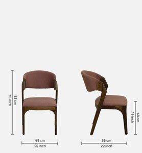 Modern Solid Wood <b>Dining</b> <b>Chair</b> Upholstered Suede Leather Seat Back Midcentury Design for Home <b>Dining</b> Use - Product Image 6
