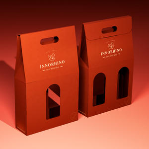 กล่องบรรจุภัณฑ์ของขวัญกระดาษขวดแชมเปญเหล้าวิสกี้เบียร์ไวน์วอดก้า - Product Image 1