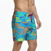 Shorts de course en mesh, extensibles dans quatre sens, construction durable, poches, shorts de bain pour homme, tissu polyester extensible