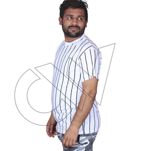 Meilleur T-shirt décontracté pour homme à col rond en tricot, coupe régulière, manches courtes, style hip-hop, 100% coton blanc 220g - Product Image 4
