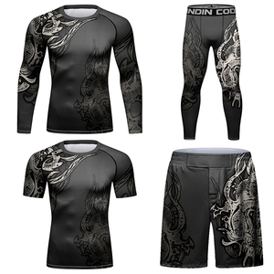 Camiseta de Compresión Unisex para MMA y BJJ, Secado Rápido, para Gimnasio y Entrenamiento, Protección UPF50+, Diseño Sublimado Personalizado, OEM - Product Image 3