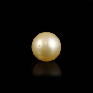 14mm Golden Seawater Pearl Loose Gemstone 5.25 Carat Potato Shape for Fine Jewelry - Product Image 2
