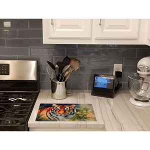 Tagliere Grande in Vetro Temperato con Decorazione Tigre, Nuovo Modello per Cucina e Servizio - Product Image 2